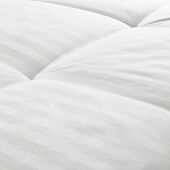 Live Comfortably® 300 Thread Count Triple Stripe White Duck Down Comforter, King